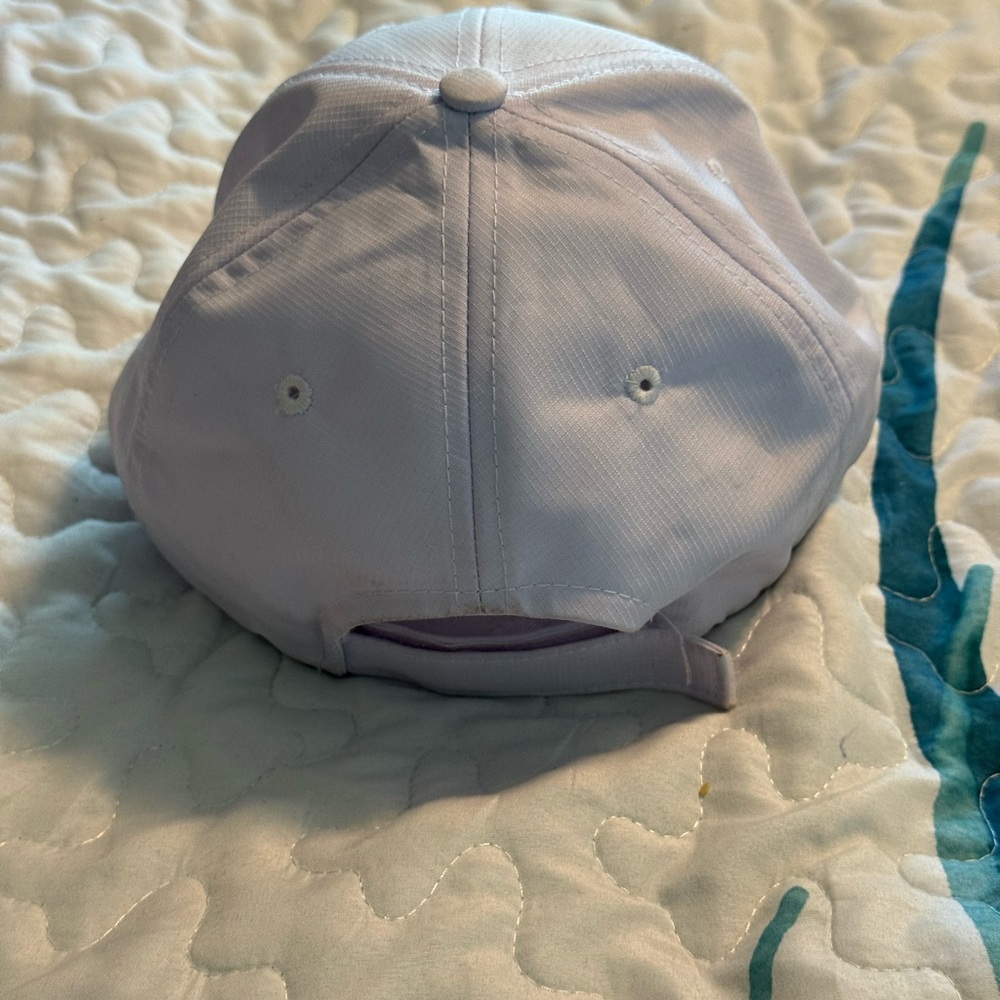 Cyclebar White Cap with Red Embroidered Logo - Picture 2 of 3